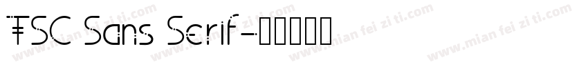 TSC Sans Serif字体转换